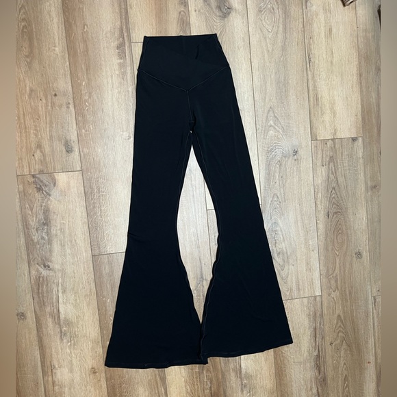 aerie Pants - Aerie OFFLINE High-Waisted Black Flare Leggings Medium